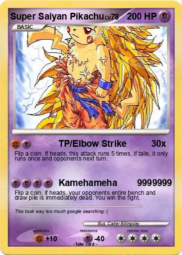 Pokemon Super Saiyan Pikachu