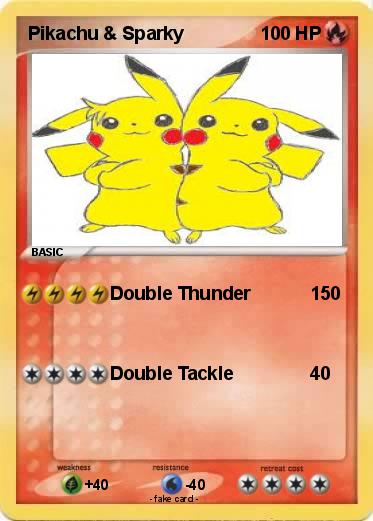 Pokemon Pikachu & Sparky