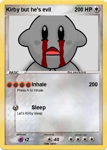 Pokemon Kirby but he’s evil