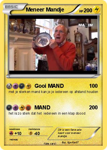 Pokemon Meneer Mandje