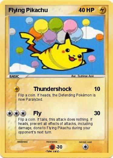 Pokemon Flying Pikachu