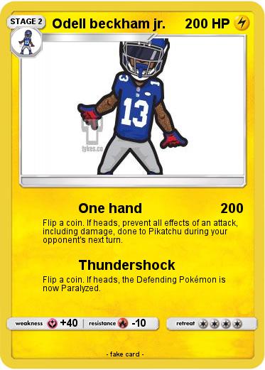 Pokemon Odell beckham jr.