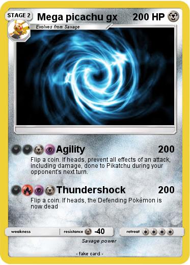 Pokemon Mega picachu gx