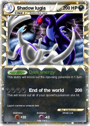 Pokemon Shadow lugia Pokemon Shadow lugia