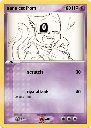 Pokemon sans cat from
