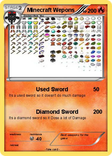 Pokemon Minecraft Wepons