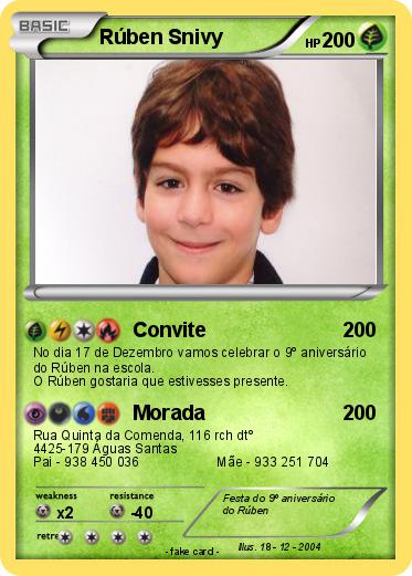 Pokemon Rúben Snivy