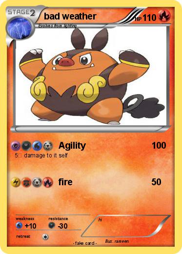 Pokemon bad weather