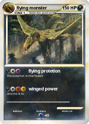 Pokemon fiying monster