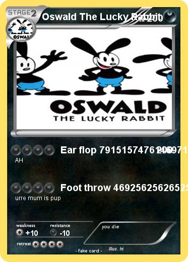Pokemon Oswald The Lucky Rabbit