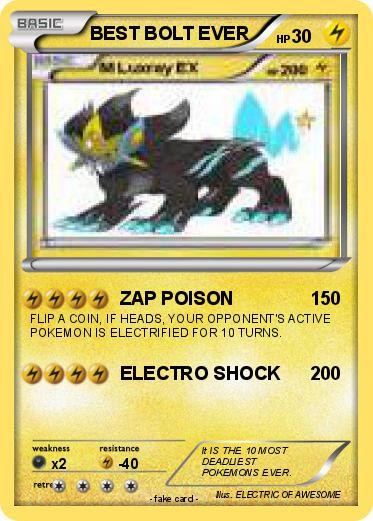 Pokemon BEST BOLT EVER