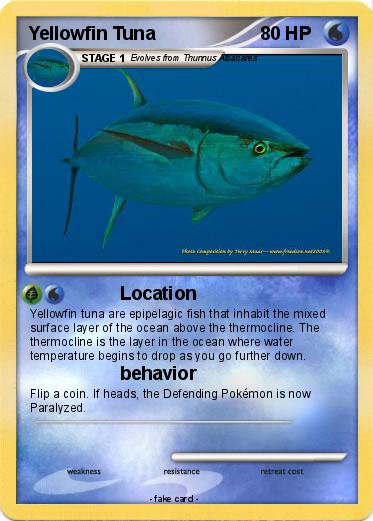 Pokemon Yellowfin Tuna