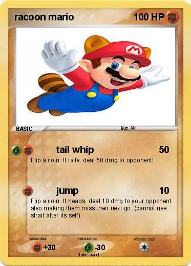 Pokemon racoon mario