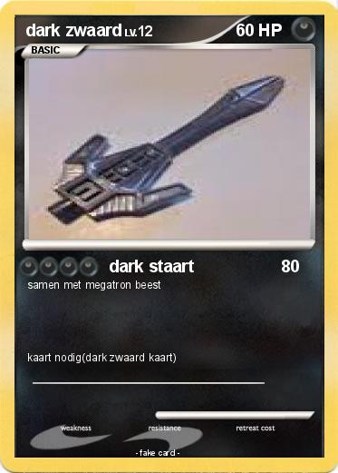 Pokemon dark zwaard