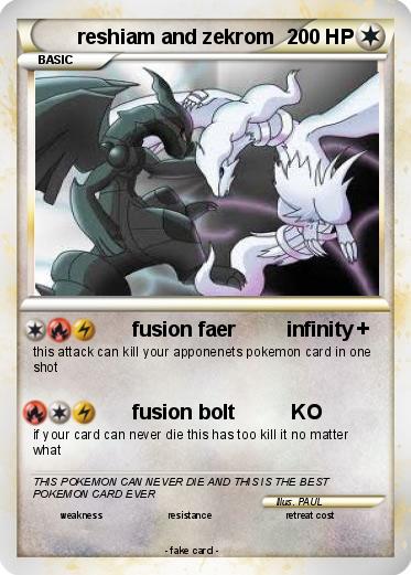 Pokemon reshiam and zekrom