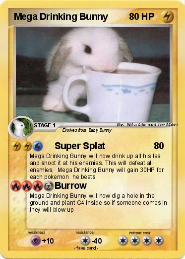 Pokemon Mega Drinking Bunny
