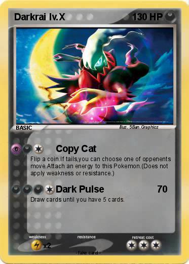 Pokemon Darkrai lv.X
