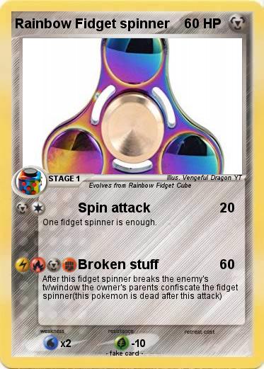 Pokemon Rainbow Fidget spinner