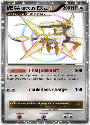 Pokemon MEGA arceus EX