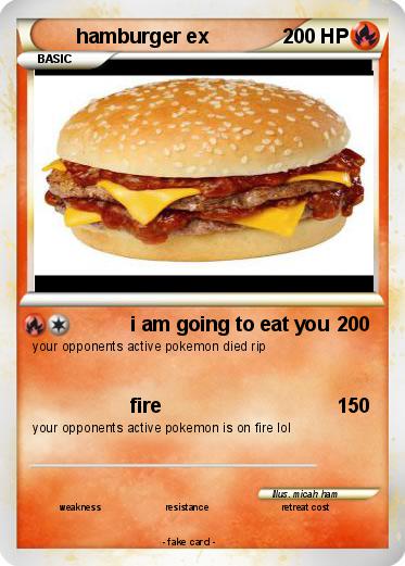 Pokemon hamburger ex