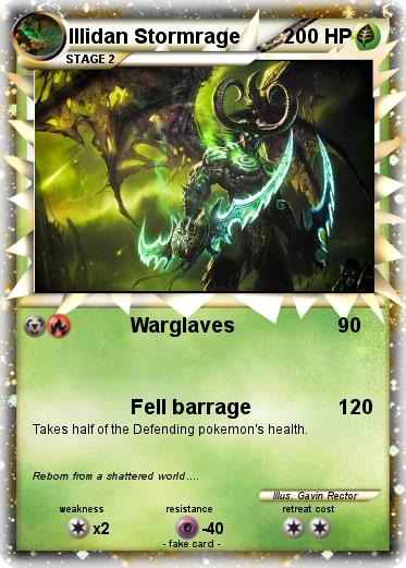 Pokemon Illidan Stormrage