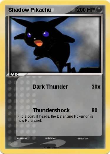 Pokemon Shadow Pikachu