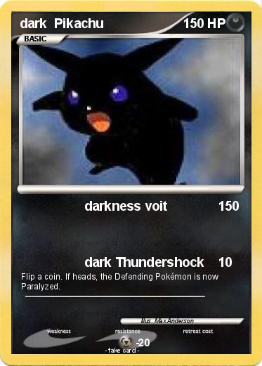 Pokemon dark  Pikachu