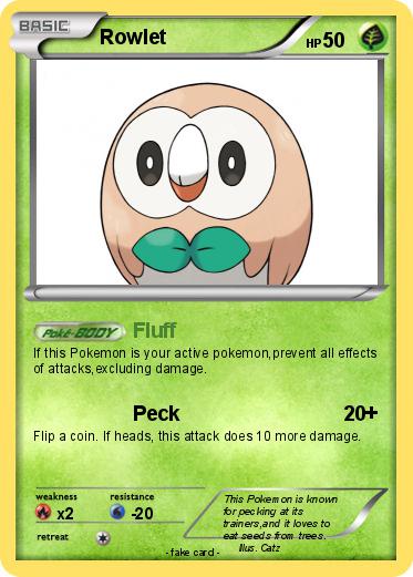 Pokemon Rowlet