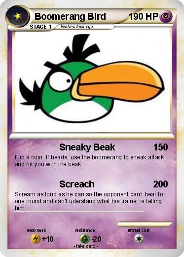 Pokemon Boomerang Bird