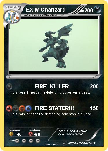 Pokemon EX M Charizard