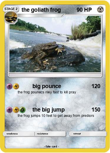 Pokemon the goliath frog