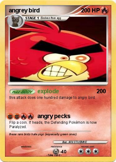 Pokemon angrey bird