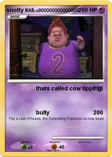 Pokemon snotty kid