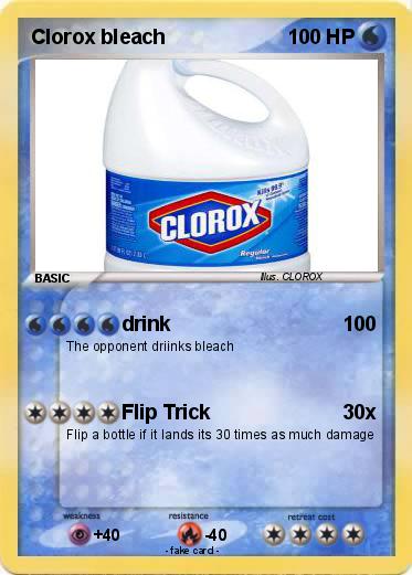 Pokemon Clorox bleach