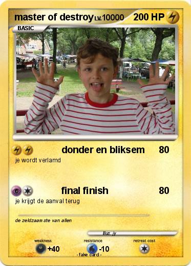Pokemon master of destroy
