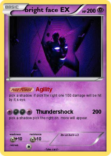 Pokemon bright face EX