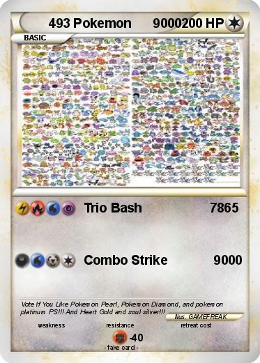 Pokemon 493 Pokemon      9000