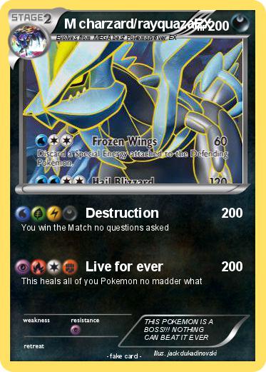 Pokemon M charzard/rayquazaEX