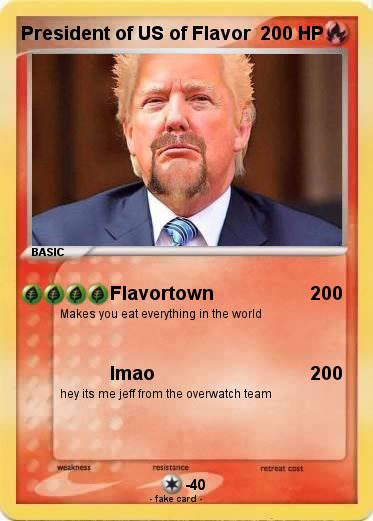 Pokemon President of US of Flavor