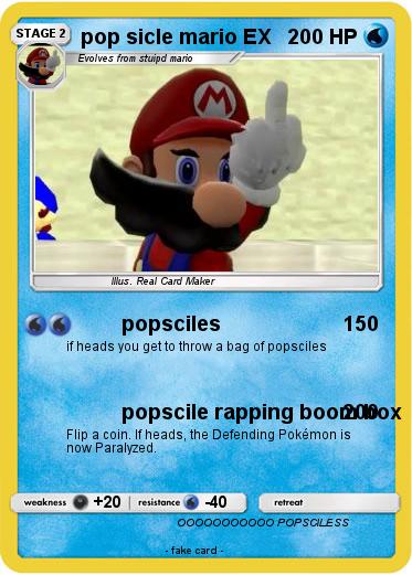 Pokemon pop sicle mario EX