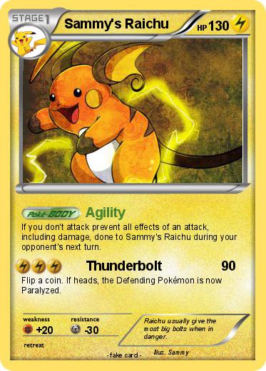 Pokemon Sammy's Raichu