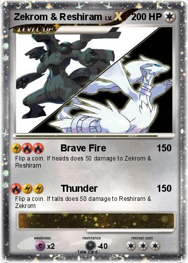 Pokemon Zekrom & Reshiram
