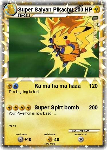 Pokemon Super Saiyan Pikachu