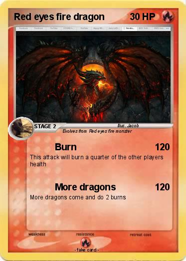 Pokemon Red eyes fire dragon