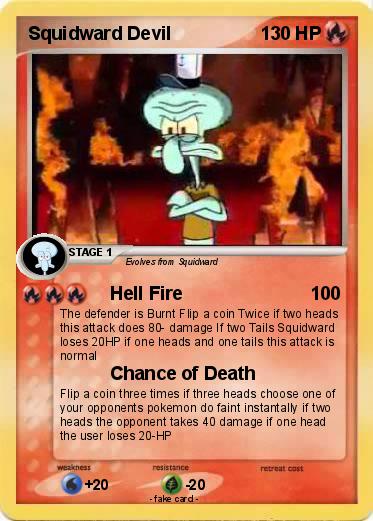 Pokemon Squidward Devil