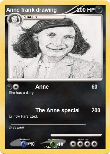 Pokemon Anne frank drawing