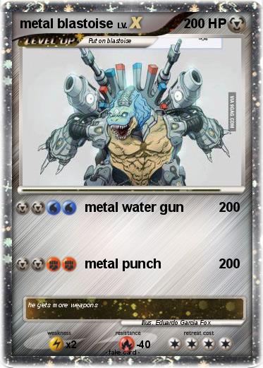 Pokemon metal blastoise