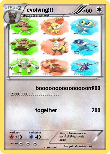 Pokemon evolving!!!