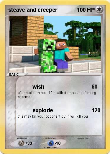 Pokemon steave and creeper
