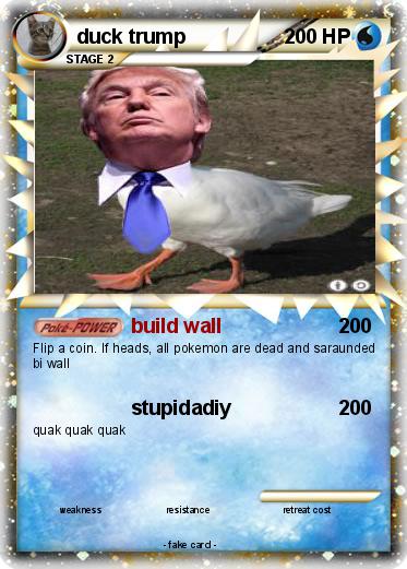 Pokemon duck trump
